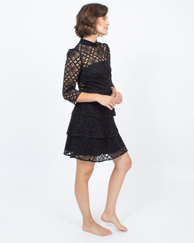 Claudie Pierlot Clothing Small | US 6 I FR 38 Lace Mini Dress