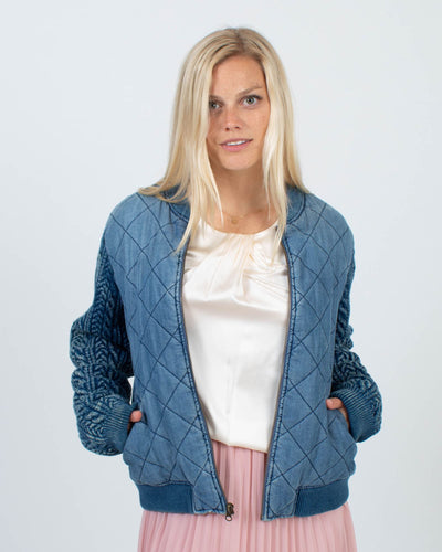 Cloth & Stone Clothing Medium Quilted Bomber