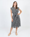 Club Monaco Clothing Small | US 4 "Saffra" Printed Ruffle Dress