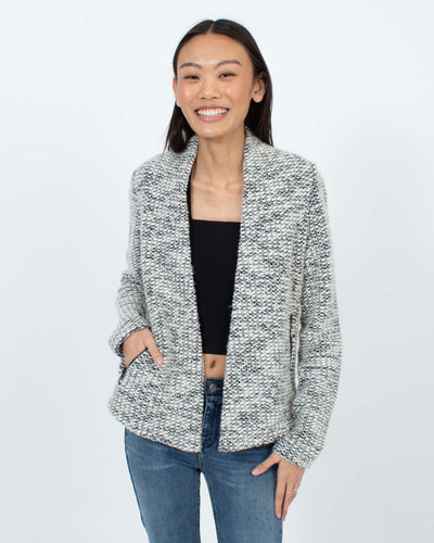 Club Monaco Clothing XS Knit Open Front Blazer