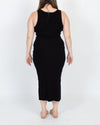 Cotton Citizen Clothing Large Black Ribbed Midi Dress