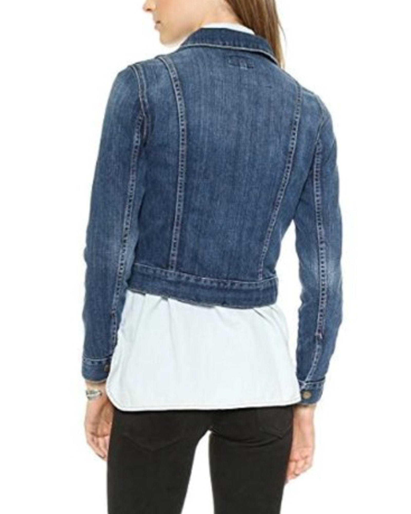 Current/Elliott Long Sleeve Jean Jacket Blue Size M - Shop Linda's Stuff