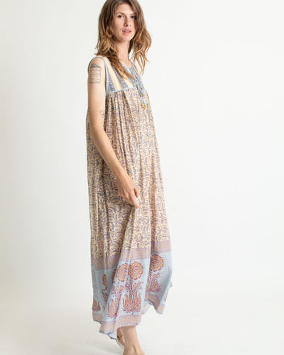 Daughters of India Clothing XS Printed Cotton Midi Dress