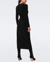 Diane Von Furstenberg Clothing Small "Astrid" Wool-Cashmere Sweater Wrap Dress