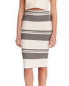 Elizabeth and James Clothing Small | 4 "Aisling" Striped Pencil Skirt