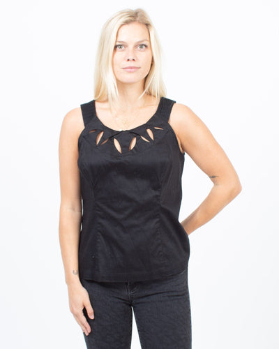 Etcetera by Edmond Chin Clothing Medium | US 6 Sleeveless Cotton Blouse