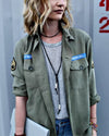 Etienne Marcel Clothing XS "Logo Military Army Jacket"