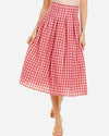 Eva Franco Clothing XS | US 2 Textured Plaid Midi Skirt