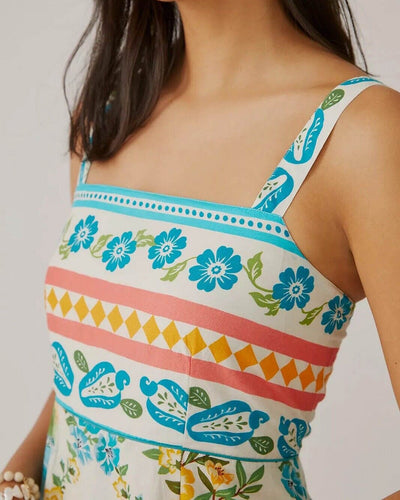 Farm Rio Clothing Small "x Anthropologie" Printed Maxi Dress