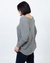 Feel The Piece Clothing One Size Ribbed Grey Blouse