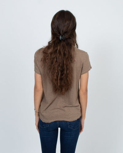 FRAME Clothing XS Raw Hem Tee