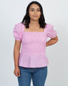 French Connection Clothing Small | US 4 "Artina Gingham Smocked" Top