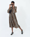 GANNI Clothing Small | US 4 I FR 36 Animal Print Midi Dress