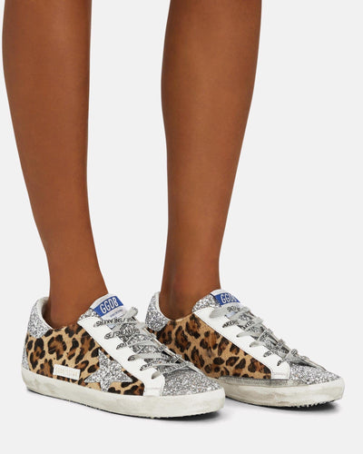 Golden Goose Shoes Large | 9 "Super-Star" Leopard Low Top Sneakers