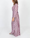 HANNAH Artwear Clothing Medium "Luna" Floral Silk Maxi Dress