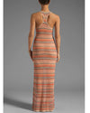 Haute Hippie Clothing Large Chevron Stripe Maxi Dress