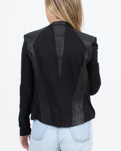 Helmut Lang Clothing XS Contrasting Leather Jacket