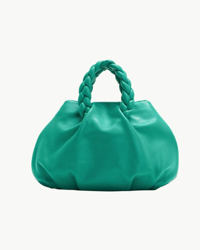 HEREU Bags One Size Green "Bonbon Braided Handle Bag"