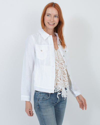 i Linen Clothing Small White Linen Jacket