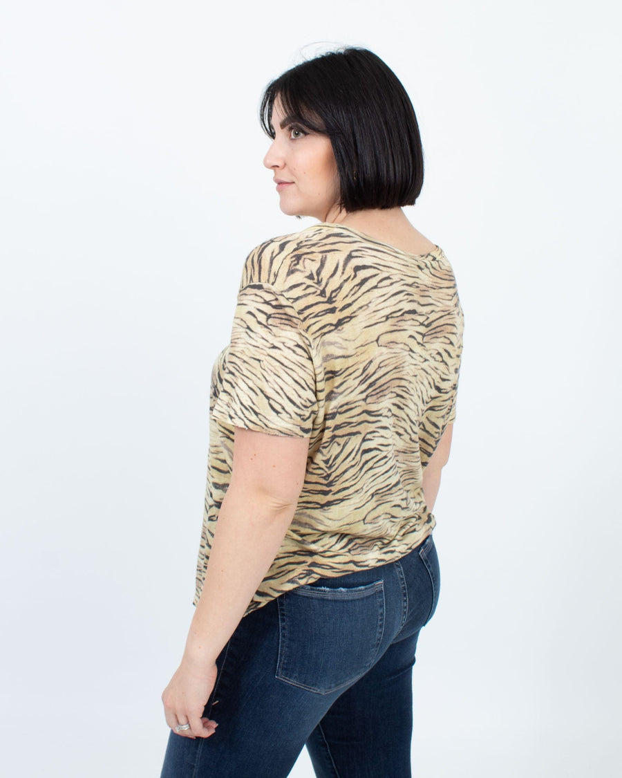 IRO Clothing Large Animal Print Blouse