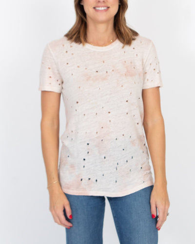 IRO Clothing Small Tie Dye "Clay" Linen Distressed Tee