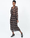 Isabel Marant Étoile Clothing Medium | US 8 I FR 40 Printed Silk Long Sleeve Maxi Dress