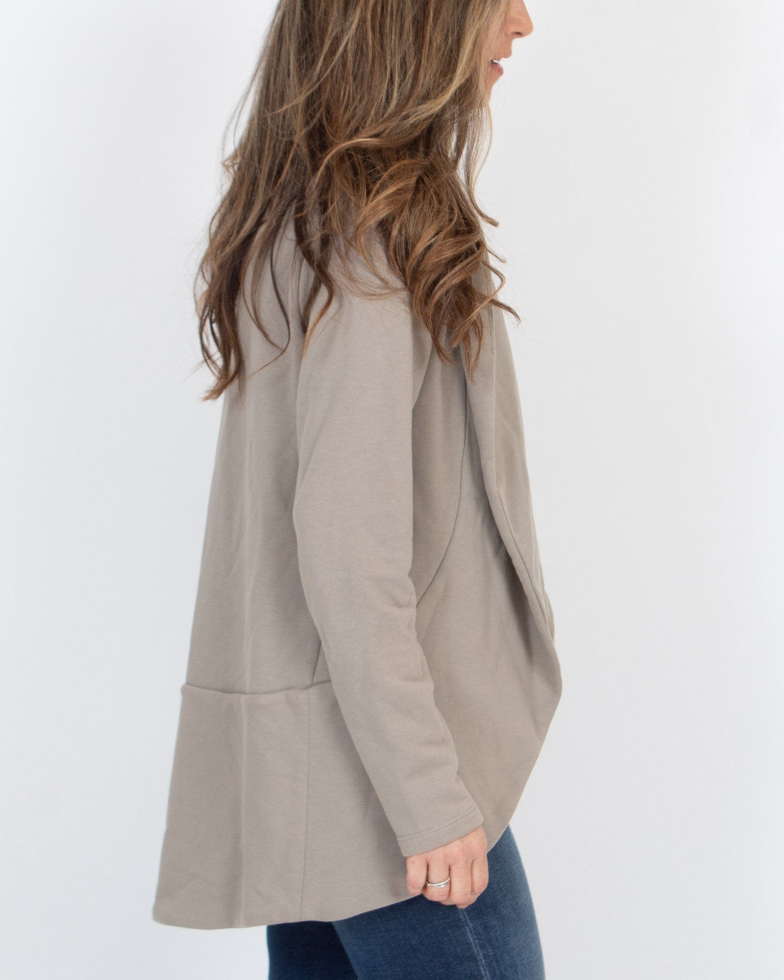 Sweatshirt Cardigan - The Revury