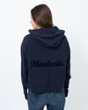 James Perse Clothing Small | US 2 Navy Hooded Sweatshirt