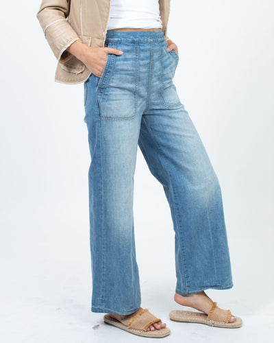 James Perse Clothing Small | US 26 Wide Leg Flat Front Jeans