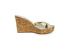 Jimmy Choo Shoes Medium | US 8.5 I IT 38.5 Gold-Toned Metallic Cork Wedges