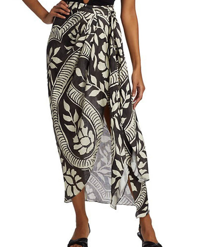 Johanna Ortiz Clothing Medium | 6 "Celia Found in India" Midi Skirt