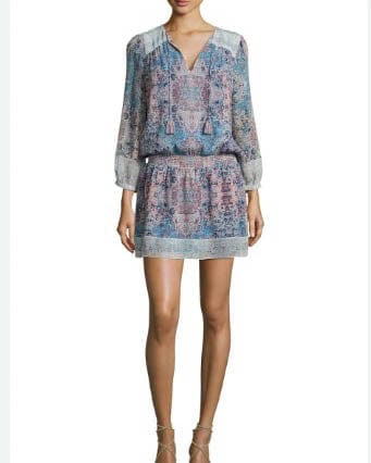 Joie Clothing Medium "Aidee" Printed Silk Dress