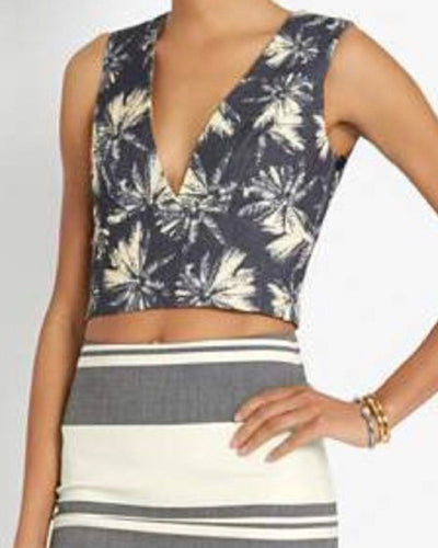 L'Agence Clothing Small | 4 Palm Crop Top