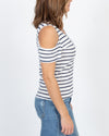 LNA Clothing XS Cold Shoulder Striped Tee