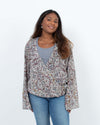 Love Stitch Clothing Medium Semi-Sheer Multi Print Blouse