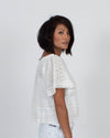 Lovers + Friends Clothing Medium Short Sleeve Off the Shoulder Crochet Blouse