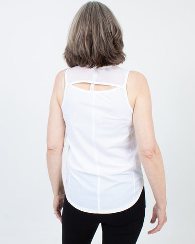 Lululemon Clothing Small White Mesh "Sculpt" Tank