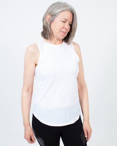 Lululemon Clothing Small White Mesh "Sculpt" Tank