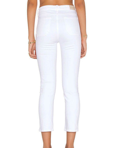 M.i.h Clothing Small | US 26 White "Niki High-Rise Cropped" Jeans