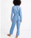 Madewell Clothing Medium "Denim Tie-Waist" Jumpsuit