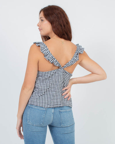 Madewell Clothing Medium | US 6 Linen Gingham Blouse