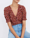 Madewell Clothing Medium | US 6 Short Sleeve Floral Blouse