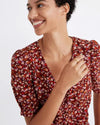 Madewell Clothing Medium | US 6 Short Sleeve Floral Blouse