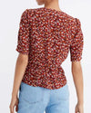 Madewell Clothing Medium | US 6 Short Sleeve Floral Blouse