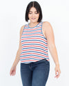 Madewell Clothing Small Blue & Red Stripe Tank