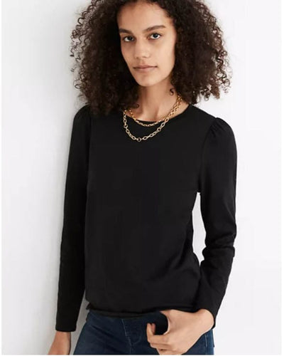 Madewell Clothing Small "Cotton Puff Sleeve" Tee