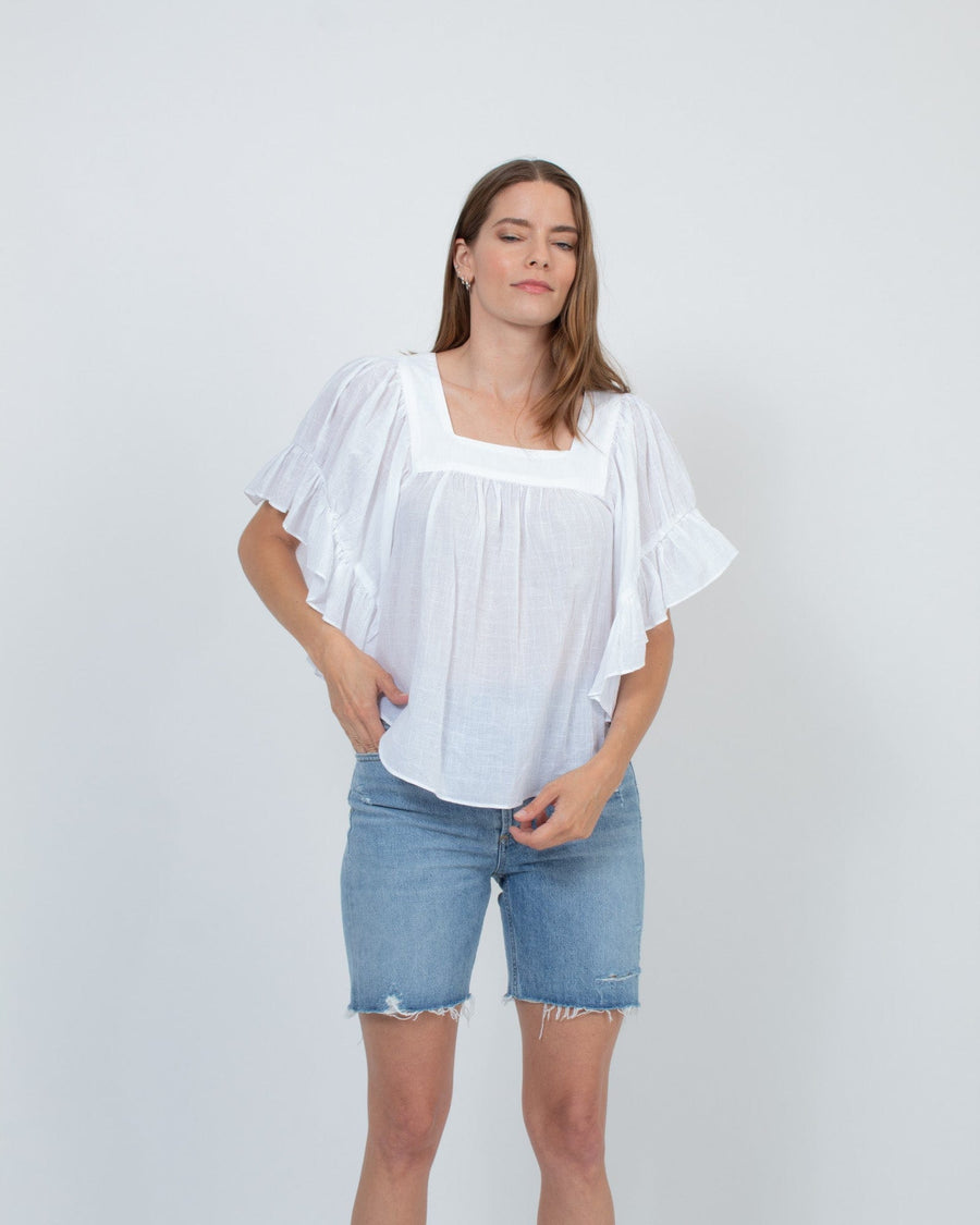 Madewell Clothing Small Square Neck Blouse