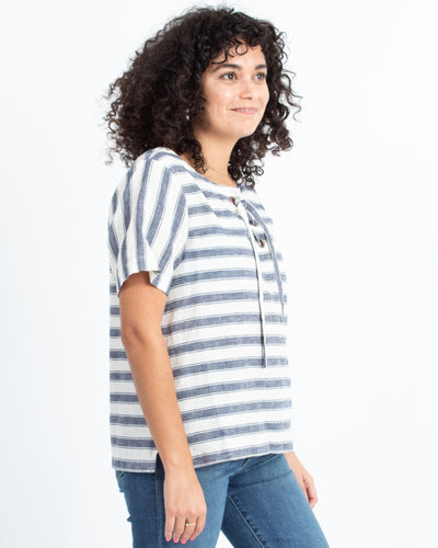 Madewell Clothing Small Striped Boxy Blouse