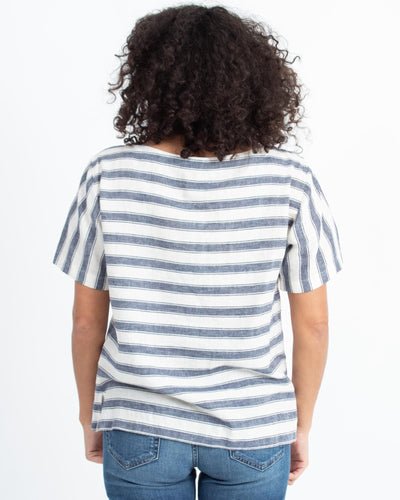 Madewell Clothing Small Striped Boxy Blouse