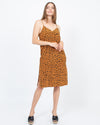 Madewell Clothing Small | US 4 Leopard Print Sleeveless Petite Midi Slip Dress